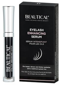 BEAUTICAL Wimpernserum mit Biotin und Hyaluronsäure, 3 ml | Verbessert Kraft und Flexibilität, transparent und parfümfrei, Serum für dicke, dichte und glänzende Wimpern