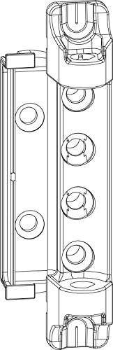 MACO Multi Scherenlager DT160 universal, Fensterbeschlag für Holzfenster, Falzluft 4/12mm, Überschlag 18mm, Tragkraft 160kg, Stahl verzinkt silber