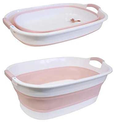 S.I.C Bacinella grande pieghevole; Temostatica, multiuso, con tappo di scarico. Dotato di comodi manici, ha una capacità di circa 30lt. Utile in bagno cucina terrazzo giardino