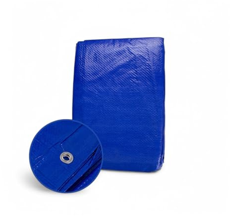 Pincho Lona Exterior 3x4, Lonas Impermeables Exterior de Alta Durabilidad, Lona Impermeable 3x4 Reforzada, Lona Cubretodo Suelo de Rafia, Protector de Lluvia y Sol, Cubre Piscina, Lona Jardin