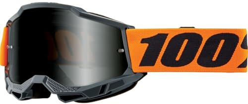 100% Accuri 2 Sand MX Offroad-Schutzbrille, Orange/Grau mit Rauchglas