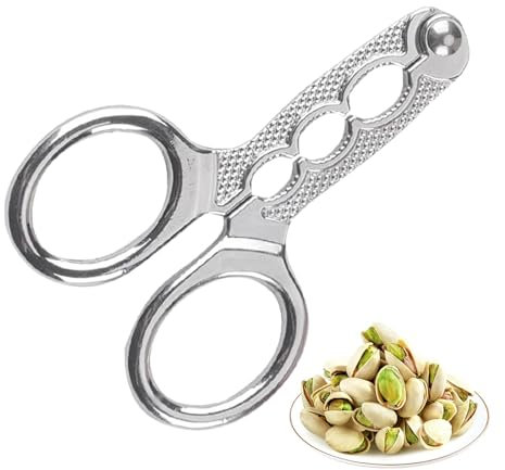 Cascanueces pequeño | Herramienta de cascanueces fácil de usar estilo tijera para nueces y semillas pequeñas - 3 agujeros de tamaño para dividir pistachos, semillas de, semillas de calabaza y