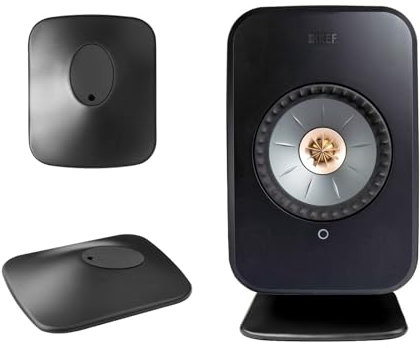EUGOOCX Supporti per altoparlanti da scrivania per altoparlanti da scaffale wireless KEF LSX II/LSX II LT, monitor audio surround e accessori per TV e home cinema (nero)