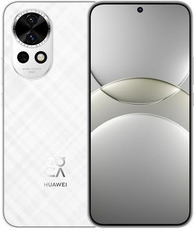 HUAWEI Nova 13, Smartphone, 12 GB+256GB, Pantalla de Borde Plano OLED de 6,7”, Cámara Frontal para Retratos Ultra Gran Angular de 60 MP, AI Best Expression, Supercharge Turbo de 100 W, 5000mAh,Blanco