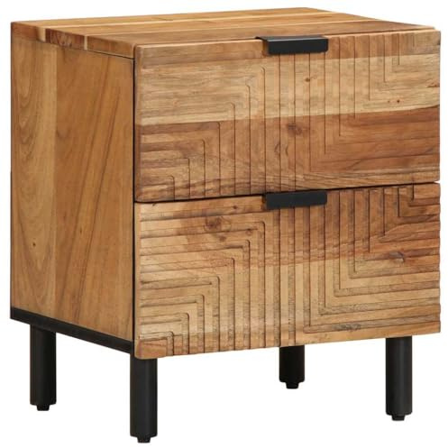 vidaXL Nachttisch 40x33x46 cm Massivholz Akazie