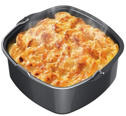 Moule à GâTeau,18/22Cm Moule à PâTisserie Pour Friteuses à Air, Moule Gateau Air Fryer AntiadhéSif, Baril à GâTeau En Fer Carré, Outil Cuisson De Cuisine Air Fryer Pour Hd9925/Hd9860/Hd9905/01