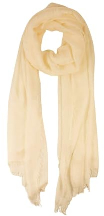 fashionchimp Damenschal mit Fransensaum, softweiche Naturfaserqualität aus 100% Bambus, leichtes Sommertuch - Made in Italy