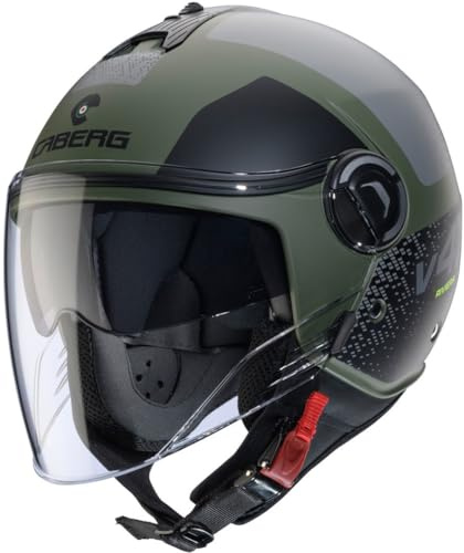 CABERG HELMET RIVIERA V4X ALPHA MATT MILITARY GREEN/BLACK/GREY M