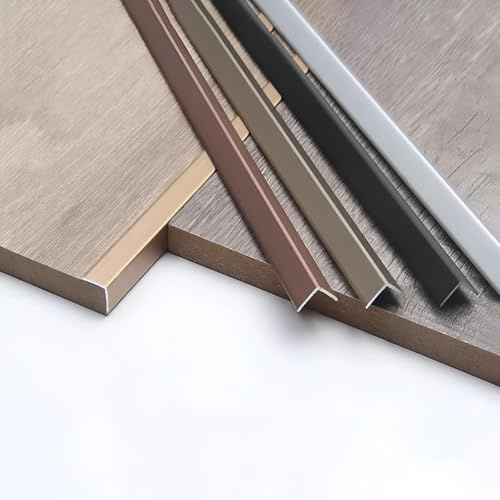 Coayuou Abschlussprofil 90cm* 3 Stück Küchenabschlussleiste Aus Aluminium Arbeitsplatten Abschlussleisten Kantenleiste Für Den Innenbereich, Schützt Vor Beschädigungen Und Abnutzung(Mattes Gold,7.5*7.