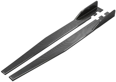 Minigonne Laterali per Auto per Peugeot RCZ 2010 2011 2012 2013, Alettoni Laterali per Auto Rocker Splitter, Accessori Auto,Carbon Fiber Texture