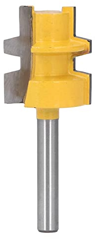 Router di colla reversibile router bit dente quadrato tlotta taglio a fessura 1/4 pollici gambo rotondo strumento di lavorazione del legno