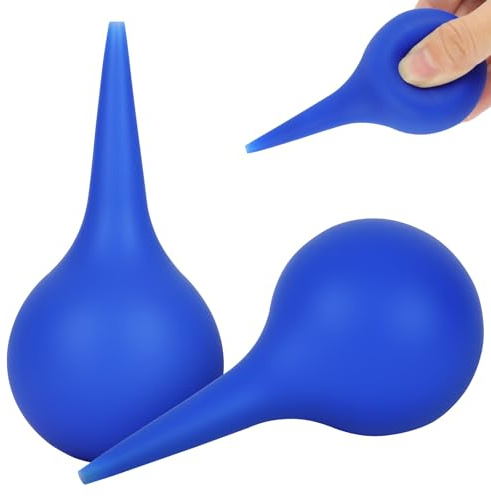 LOPHE Bulb Syringe for Ear Wax 30 ml 2-Pack, Reusable Ear Cleaning Kit for Safe Ear Wax Removal and Dust Cleaning,Vacuum Ear Wax Removal Suitable for Adults and Kids Blue