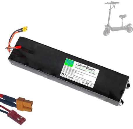 WSDAV Batería integrada para Patinete eléctrico Plegable de 36V, Recargable, 36V, 6,6Ah, 7,8Ah y 9Ah, batería de Iones de Litio para Kit de Motor de Patinete eléctrico de 324W.,36v 6.6ah