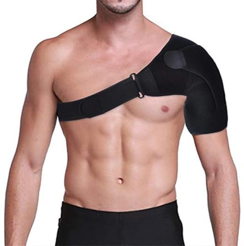 bergxperten Schulterheld Bandage，Verstellbare Schulterbandage, die den Schulterbereich schützt und Schmerzen lindert, geeignet für die linke und rechte Schulter.