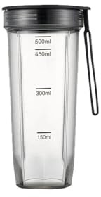 1 vaso de plástico, compatible con Xiaomi y con la mini batidora portátil Pinlo, que incluye exprimidor, batidora de frutas y verduras, picadora de hielo y procesador de alimentos.
