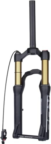 Caimcie Horquilla de suspensión para Bicicleta de montaña de 24 Pulgadas con Amortiguador de Aire y aleación de magnesio de 110 mm. Remote,Thru-Axle