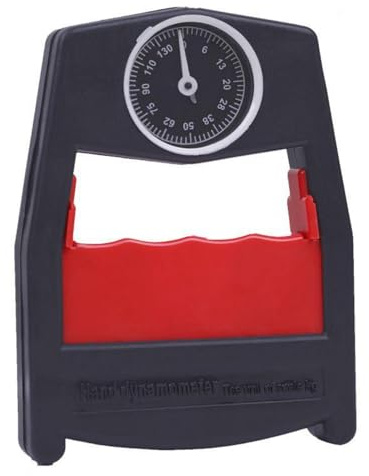 Hand Dynamometer Grip Strength Tester-Mechanical Grip Strengthener & Hand Gripper for Training,Portable Hand Grip Strength Meter for Forearm and Muscle Strength Testing,Red