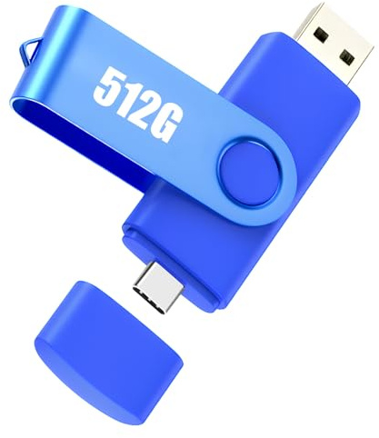 Memoria USB 512gb 2 En 1 Pendrive Tipo C Et USB A 2.0 Flash Drive