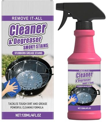 Fast-Acting Heavy-Duty Grill Degreaser Spray, Grillreiniger, Heavy-Duty Grill Degreaser Spray, All Purpose Heavy-Oil Cleaning Agent, Bbq GrillCleaner Sprays für Flecken und Fette (1 PCS)