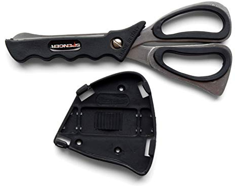 Rettungsschere Spencer Match 3 schwarz Kleiderschere Notfallschere MIT GRAVUR