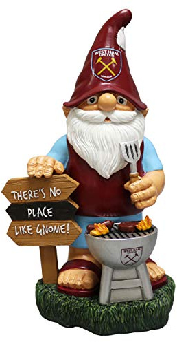 FOCO Premier League West Ham United Fan Supporter BBQ Garden Ornament Decoration Gnome