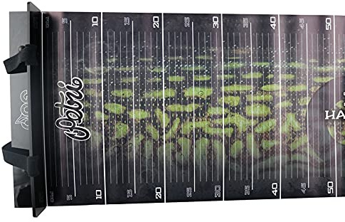 XL Scale im Hecht Design von DAF | Fisch-Maßband für Raubfischangler| Measure Mat | 140cm x 32cm