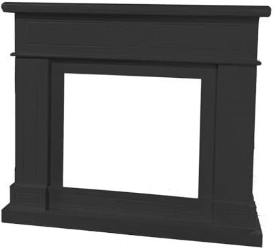 Marco De Chimenea Mpc Lipari Gris Marco De Chimenea Lipari Gris para Chimenea Electrica Volcano o Quemador Existente En Madera MDF Diseno Lineal Apto para Todos Los Ambientes