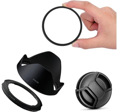 BOtizr Kit 3 in 1 Filtro UV da 67 mm e amp; Anello adattatore for paraluce, for Canon for fotocamera digitale For Powershot SX70 SX60 SX50 HS G3X