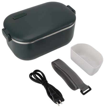 Elektrische Lunchbox, 1 L, Lebensmittelbeh?lter, Schnell, Effizient, 360 Grad Gleichm??ig Erhitzend, Waschbar, Auslaufsicher, Tragbar, Beheizte Lunchbox f¨¹r B¨¹ro, Schule, Camping