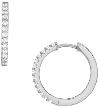 Fossil Damen-Ohrringe aus Messing oder Sterlingsilber mit Bügelverschluss