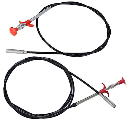 MAGICLULU 2pcs Flexible Sink Claw Pickup Drain Clog Remover Tools Bendable Spring Hooks 90cm 200cm Pipeline Dredge Grabber for Sink and Drain Cleaning