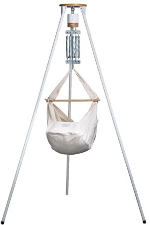 LamaNap® Federwiege mit Motor und Gestell Komplettset MAE inkl. Motor | mit Timer & Dauerlaufend | individuell einstellbare Schwingungen | ab 3kg bis 15kg | Schwingend Schlafen