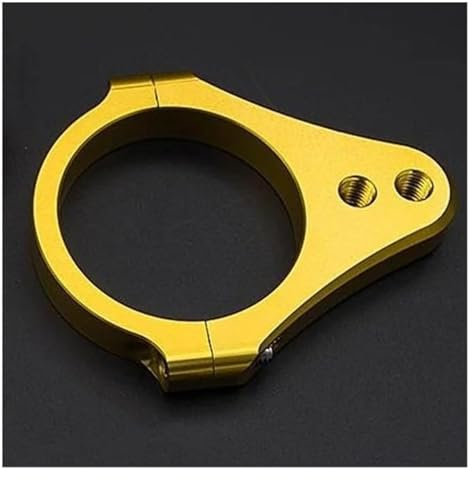 Ohocean Lenkungsdämpfer Stabilisator 36 37 39 40 41 43mm Motorrad Lenkung Dämpfer Stabilisator Schock Rahmen Clamp Halterung Gabel Montage Gabeln(Gold,36mm)