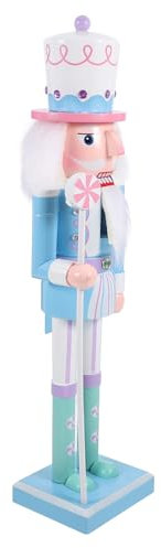 BESPORTBLE Casse-Noisette de Noël Bois Figurine de Décoration de Bureau Marionnette de Noël Ornement de Table