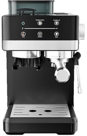 ZyKnaurral Machine à Expresso 20 Bars, Machine à café au Lait Professionnelle avec cuiseur Vapeur, Machine à café Cappuccino Latte avec réservoir d'eau Amovible de 1,8 Litre pour Les Amateurs de café