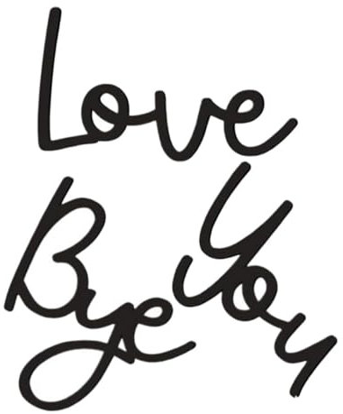 PRETYZOOM Unique Home Decor Sign Wooden Wall Art Love You Bye Bohemian Style Wall Hanging