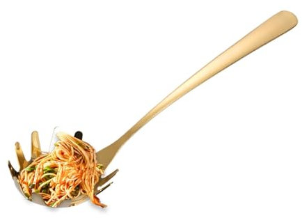 Spaghettisked – spaghettiserveringstillbehör | Pastasked med tänder | Rostfritt stål pastaservis | Halkfri värmebeständig pastasked för matlagning servering spagetti, nudel