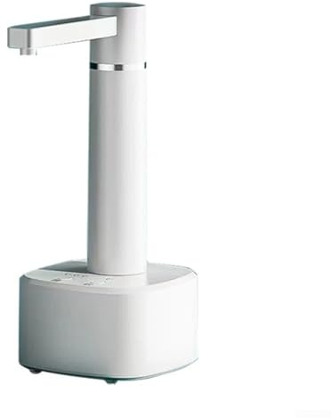 Dispensador de agua automático inteligente Bomba de agua eléctrica USB de 3 engranajes con soporte para oficina en casa, agua fría y caliente, volumen ajustable, dispensación rápida (blanco)