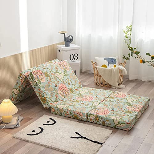 Einzelbett-Klappmatratze für Schlafzimmer und Büro, weiche Gästematratze mit dicker Polsterung, für Auto, Camping und Tatami, platzsparend, temporäres Bett