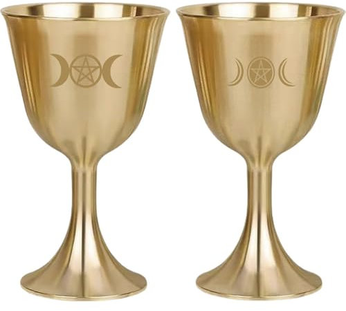 PRETYZOOM Coppa Per Offerte in Rame Dorato Resistente Allinvecchiamento Coppa Per Vino Buddista Per Rituali Di Culto Buddisti