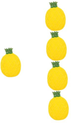 Alipis 5 Pièces Assiette à bijoux ananas la plaque représente l'affichage forme d'ananas bouda decoration interieure accessoires de dã©coration intã©rieure Porte-bijoux plateau de bonbons