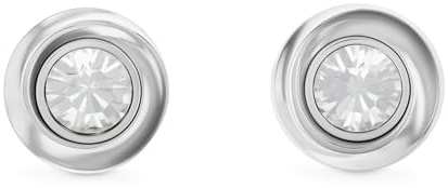 Calvin Klein kvinnors TWISTED BEZEL SOLITAIRE kollektion stiftörhängen i rostfritt stål utsmyckade med kristaller - 35000771