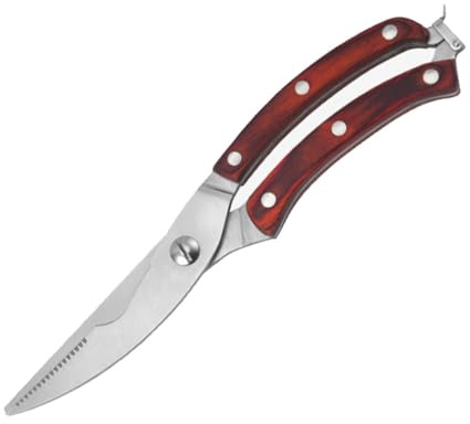 BAZEITFLOW Ciseaux Volaille Professionnel Acier Inoxydable Ciseaux Cuisine Multifonction pour Couper Poulet Poisson Viande et Fruits de Mer Poignée Ergonomique Coupe Rapide et Précise