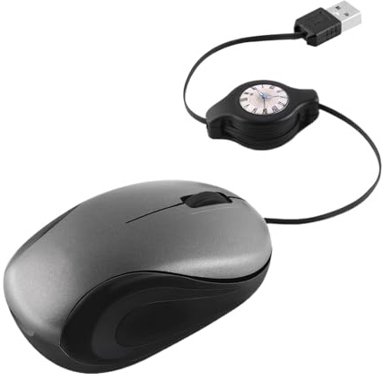 Souris filaire - Souris de voyage USB filaire légère de type C - Accessoires d'ordinateur ergonomiques pour femmes, joueurs, PC, accessoires d'affaires, bureau, bibliothèque, avion, maison, travail