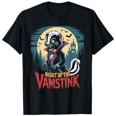Skunk Puzza Tasso Vampiro Vamstink Halloween Maglietta