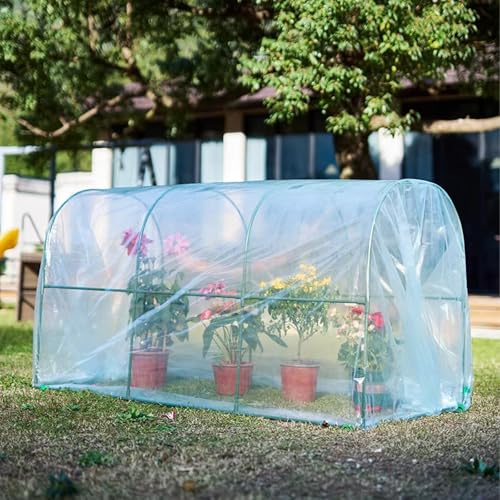 Serra per Vasi Fiori Stile ad con Fibbia in Pellicola Pressata Serra da Balcone Invernale Connettore in Plastica Adatto per Ortaggi, Piante e Fiori(150*80*80cm)