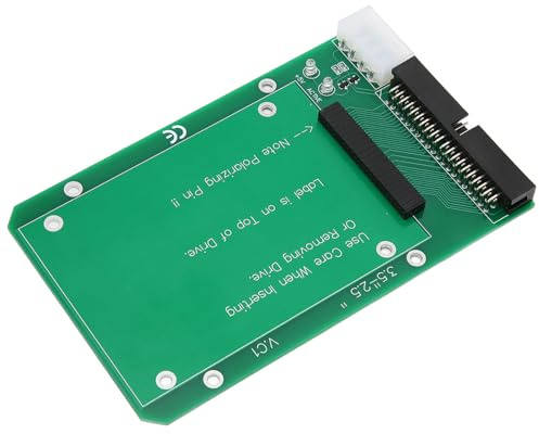 HUSHUI 2,5 Tum Till 3,5 Tum HDD SDD 44 Pin IDE Converter Card Säker överföring för PC och Stationära Datorer, Slitstark PCB-materialadapter