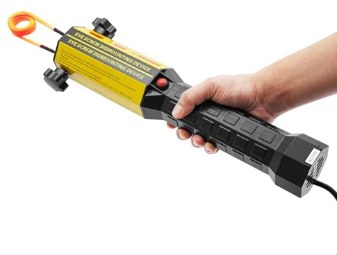 Riscaldatore a induzione, 1000 W, 220 V, riscaldatore magnetico a induzione con 3 spirali riscaldanti, riscaldatore a induzione per auto fino a 800 °C, set di riscaldamento a induzione per allentare