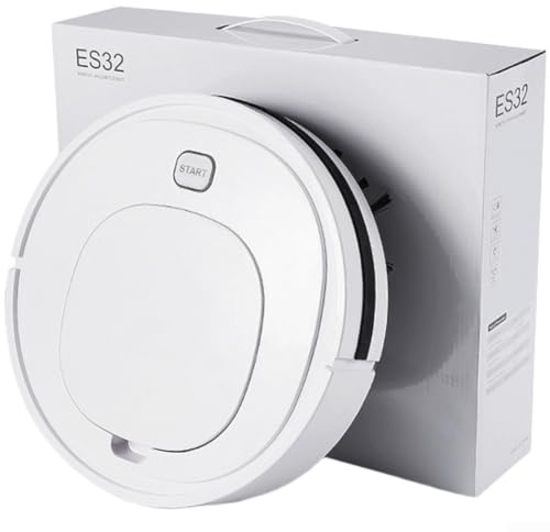 QOXEZY Smart robotdammsugare, ultratunn 3,5 cm, 3-i-1 svepande sugmopp, röstdrift, för möbelnavigering, 90 minuters lång livslängd (C)
