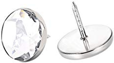 sourcing map Cristal Tapicería Clavos Tachuelas, 16,8mm Diámetro Cabeza 17mm Longitud Vástago para Muebles Sofá Cabeceros, 20 Piezas